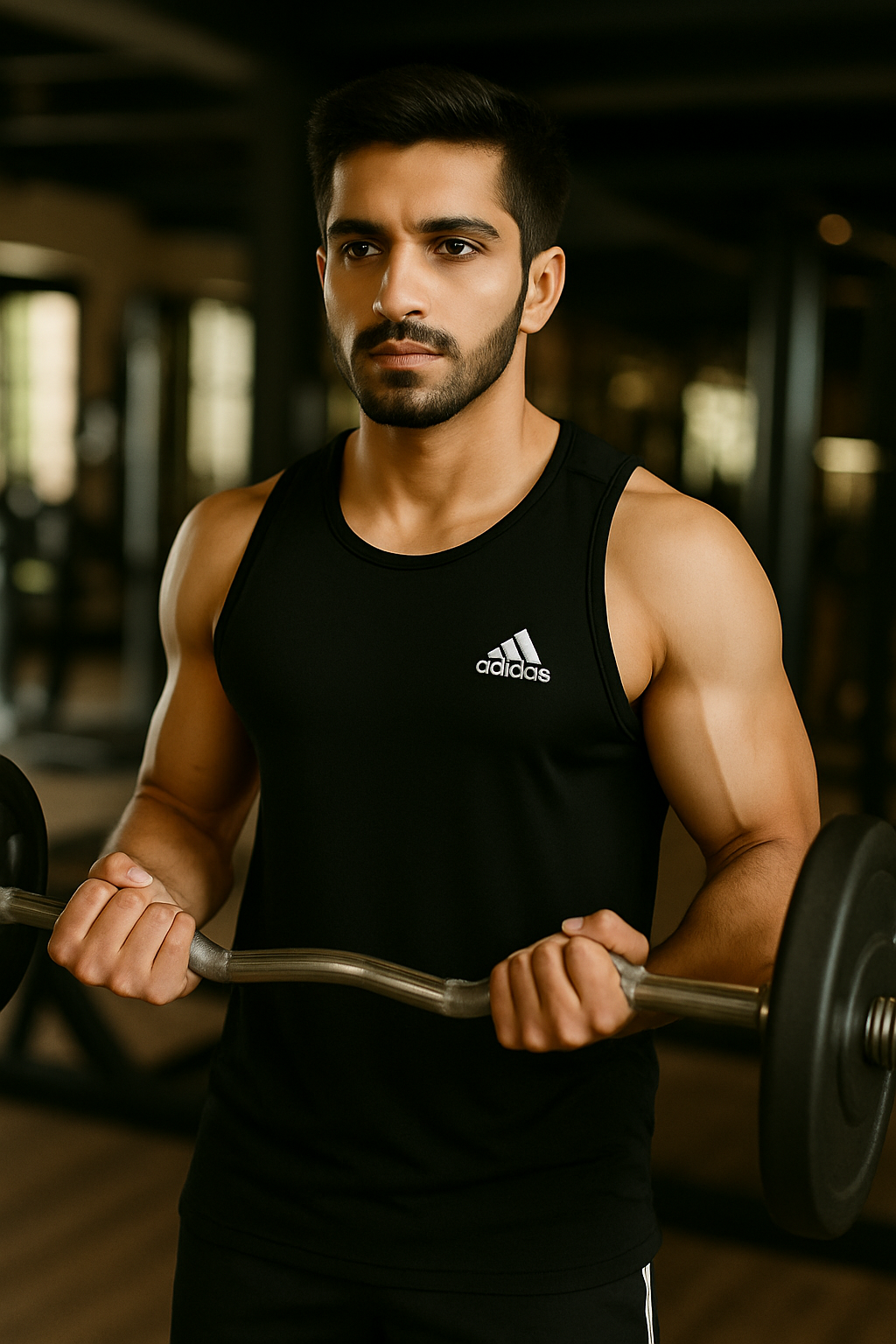 Men's Adidas Dri-FIT Gym Tank Top - Black